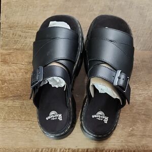 Dr. Martens Black Leather Sandals